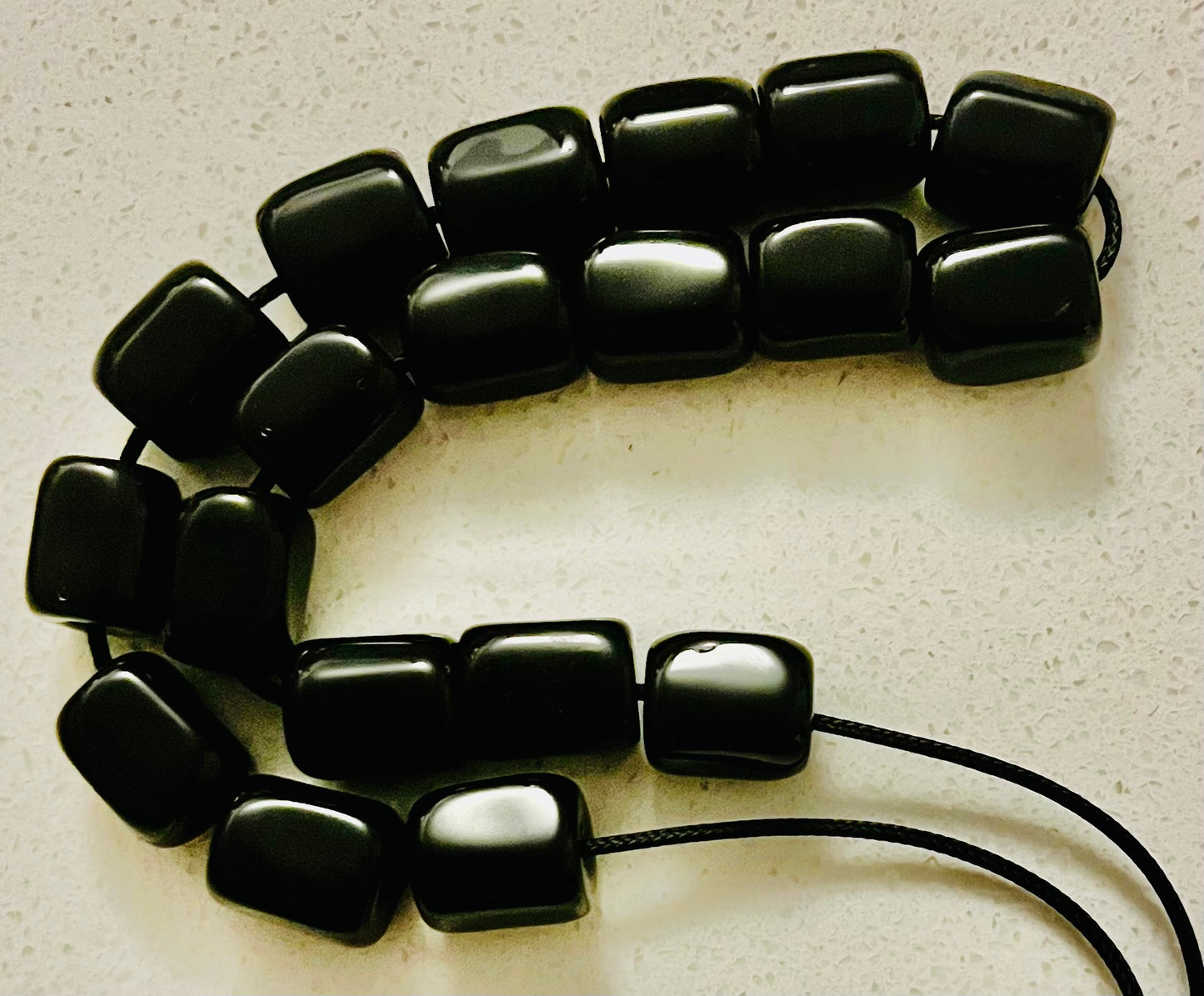 Obsidian Bead Komboloi - OBS 11