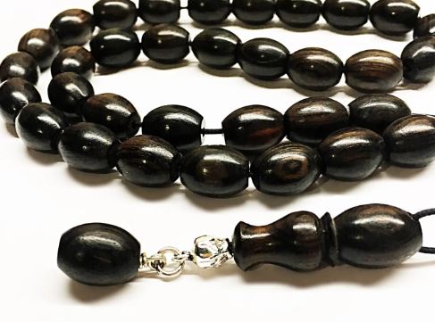 Ebony Wood Komboloi - 33 Bead - EBO 14