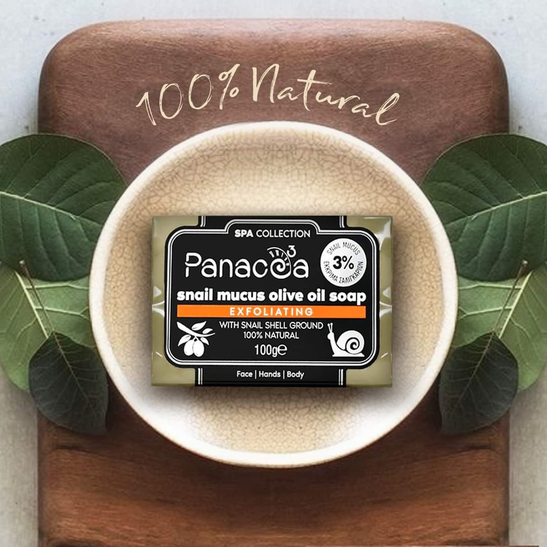 Panacea3 Exfoliating Olive Oil Soap with Snail Mucus – Spa Collection