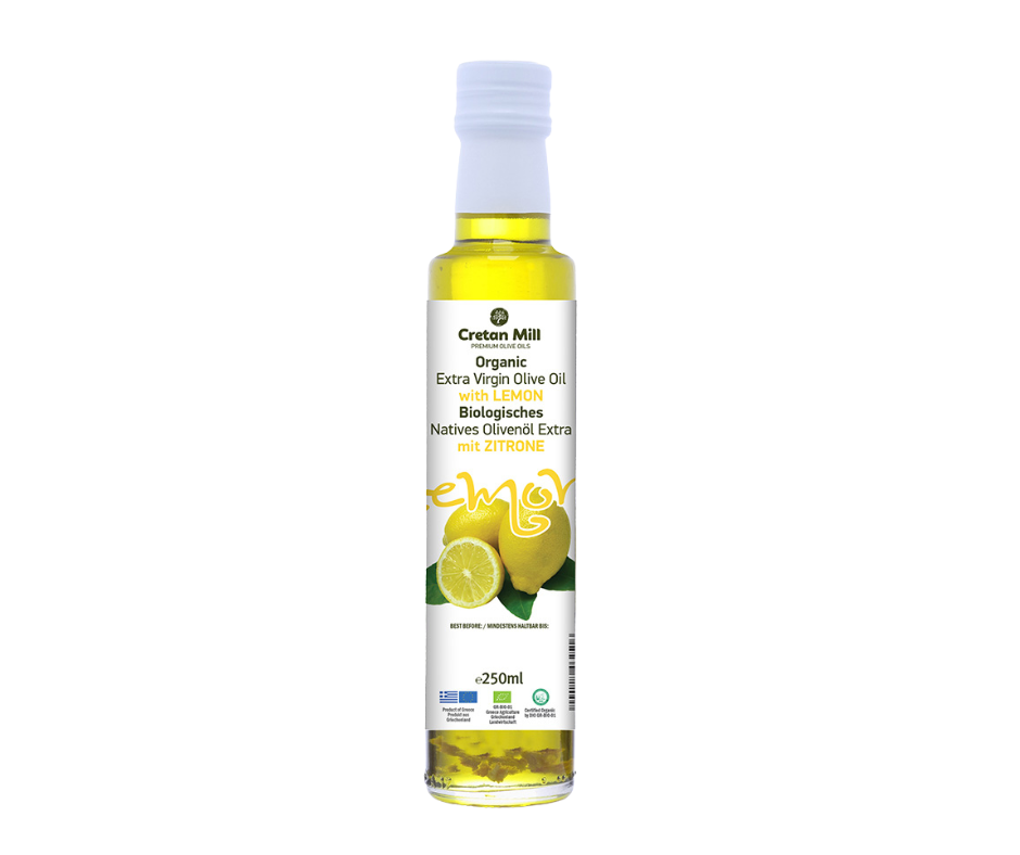 Cretan Mill Lemon Infused Extra Virgin Olive Oil -250ml