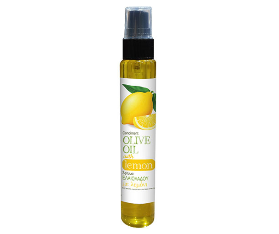 Cretan Mill Lemon Infused Extra Virgin Olive Oil - Finishing Spray - 60ml