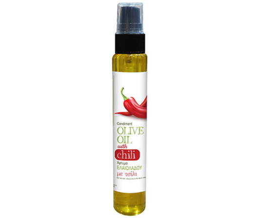 Cretan Mill Chili Infused Extra Virgin Olive Oil - Finishing Spray - 60ml