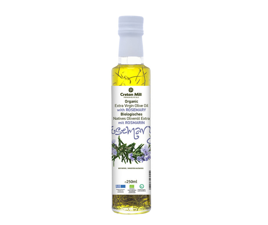 Cretan Mill Rosemary Infused Extra Virgin Olive Oil -250ml