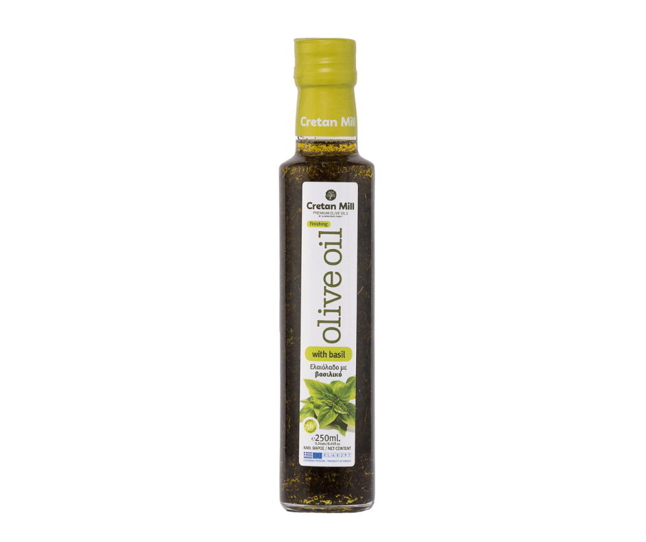 Cretan Mill Basil Infused Extra Virgin Olive Oil -250ml