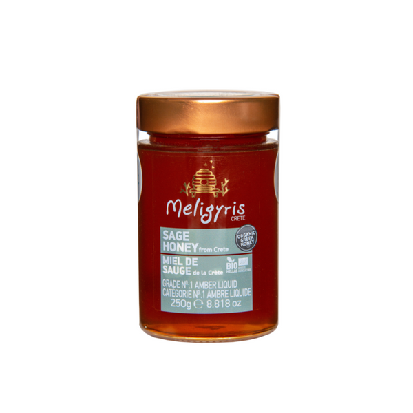 Organic Sage Greek Honey by Meligyris Crete